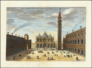 Altea Parte della Piazza S. Marco Di Venetia de Matthaus Merian