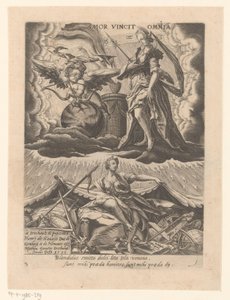 El triunfo del amor
Amor vincit omnia (título en el objeto)
Seis triunfos de Petrarca (título de la serie) de Matthaus Greuter
