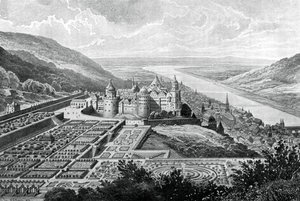 Castillo de Heidelberg, Alemania, en 1620, 1903 de Matthaus Merian