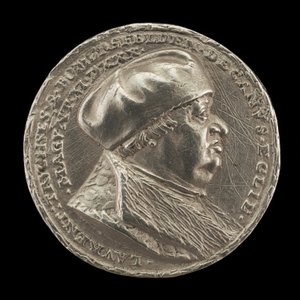 Lorenz Truchsess von Pommersfelden, 1473-1543, decano de la catedral de Mainz [anverso] de Matthes Gebel