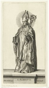 San Alberto S. Albertus (título sobre el objeto) Santos (título de la serie) de Mattheus Borrekens