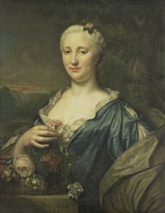 Retrato de Agnes Margaretha Albinus, esposa de Coenraad van Heemskerck