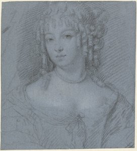 retrato, de, un, mujer joven