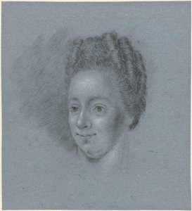 Retrato de una mujer, a la izquierda
