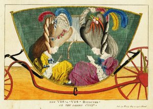 El vis-a-vis bisectado, o el gallinero de las damas, 1776
