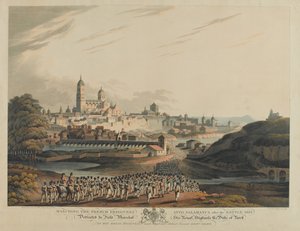 Marchando a los prisioneros franceses a Salamanca después de la batalla, 1812 de Matthew Dubourg