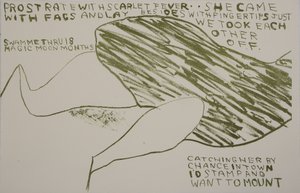 ella vino con maricones, 2009 (litografía) de Matthew Hilton