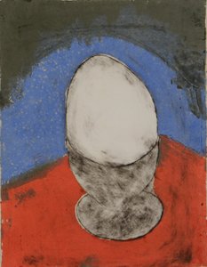 los solteros huevo perfecto 1, 2010 (punta seca y estarcido) de Matthew Hilton