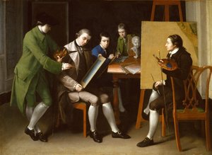 La Escuela Americana, 1765 de Matthew Pratt