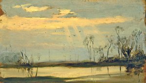 En Henley on Thames, el río inundado de Matthew Ridley Corbet