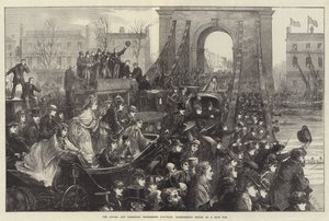 La Carrera de Botes de las Universidades de Oxford y Cambridge, Puente de Hammersmith en un Día de Carrera de Matthew White Ridley
