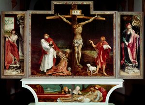 Retablo de Isenheim, c.1512-15 (óleo sobre tabla) de Matthias (c.1480 1528) Grunewald