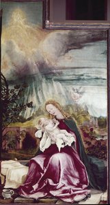 Alegoría de la Natividad. Retablo de Issenheim de Matthias (c.1480 1528) Grunewald