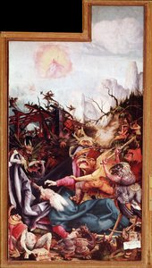 La tentación de San Antonio el Grande, Retablo de Issenheim de Matthias (c.1480 1528) Grunewald