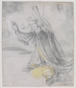 Virgen y Niño en las Nubes, ca 1509-1511 de Matthias Grünewald