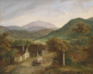 Matthias Rudolf Toma Vista del Schneeberg 1860
