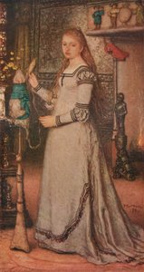 Niña con una rueca, c1873 de Matthijs Maris
