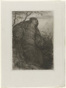 mujer debajo de un árbol La Dama de Shalott de Matthijs Maris