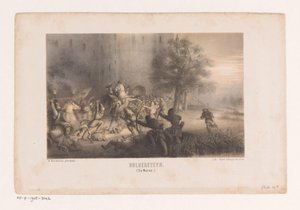 Bulgersteyn asediada por los normandos Bulgersteyn (Los noruegos) (título sobre objeto) de Matthijs Willem Gerardus Michielsen
