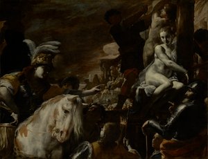 Clorinda rescatando a Sofronia y Olindo de Mattia Preti