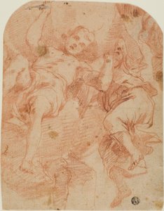 Estudio de Dos Ángeles de Mattia Preti