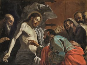 La incredulidad de Santo Tomás, ca 1675