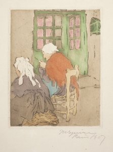 La Porte Verte (La Puerta Verde) (Punto) de Maud Hunt Squire