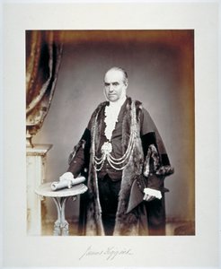 James Figgins, Sheriff de Londres, con traje de alguacil, c. 1865