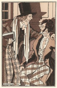 Ilustración para Scenes de la Vie de Boheme de Henri Murger (litografía) de Maurice Berty