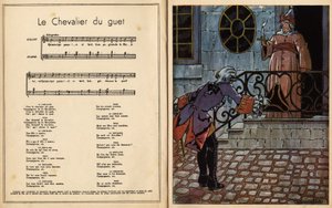 El caballero del reloj. canción infantil (grabado)