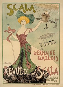 Cartel de Revue de la Scala, 1901