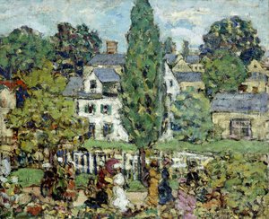 Paseo de la tarde, verano de Maurice Brazil Prendergast