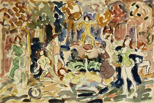 Figuras danzantes, c.1910-13 de Maurice Brazil Prendergast
