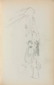 Cuaderno de bocetos italiano: Figuras página 128, 1898-1899 de Maurice Brazil Prendergast