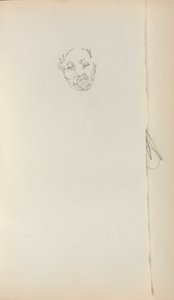 Cuaderno de bocetos italiano: Cabeza de un hombre página 221, 1898-1899 de Maurice Brazil Prendergast