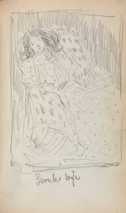 Cuaderno de bocetos italiano: esposa de Levuk página 170, 1898-1899 de Maurice Brazil Prendergast