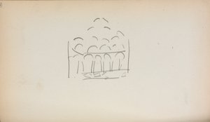Cuaderno de bocetos italiano: página de San Marco 186, 1898-1899 de Maurice Brazil Prendergast