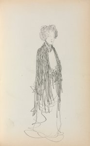 Cuaderno de bocetos italiano: Mujer de pie página 213, 1898-1899 de Maurice Brazil Prendergast
