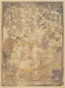 Escena de café al aire libre de Maurice Brazil Prendergast