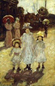 Domingo por la mañana en París, c.1892-1894 de Maurice Brazil Prendergast
