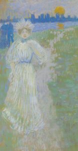 Puesta de sol, Boston de Maurice Brazil Prendergast