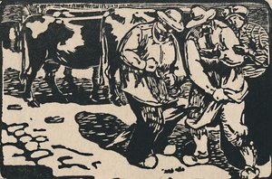 Marché En Auvergne - De Au Pied Des Puys, 1919 de Maurice Busset