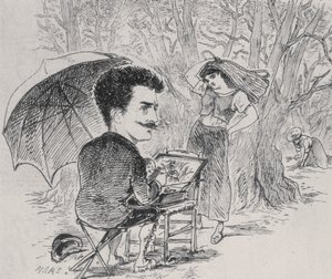 Rops pintando a sus recolectores de aceitunas, 1877