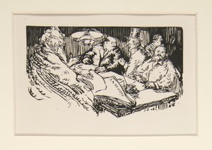 Los vendedores ambulantes de La Pensee, ilustración, pág. 47 de Maurice Delcourt