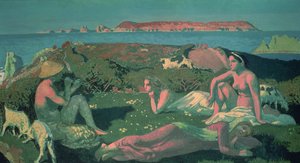 Un paisaje marino en tonos verdes de Maurice Denis