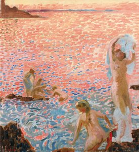 Bañistas al anochecer, 1912