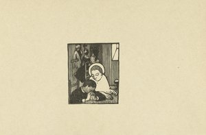 Illustratie bij gedicht in dichtbundel Sagesse van Paul Verlaine Dos nuevas maderas para Sagesse de Paul Verlaine El juicio (título de la serie) de Maurice Denis