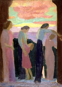 Marthe Denis y los Niños en el Balcón de Maurice Denis