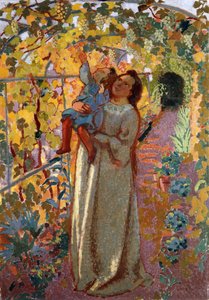 Madre e hijo bajo la vid de Maurice Denis