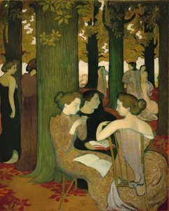 Musas ... (pintura sobre lienzo) de Maurice Denis